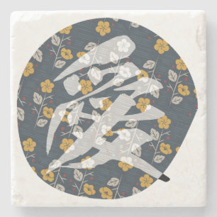 Kanji "AI" -love- Stone Coaster