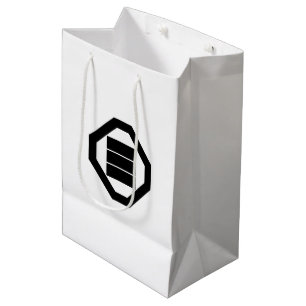 Kanji characters for three on tray medium gift bag