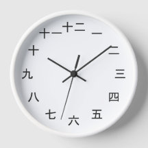 Kanji Clock 1-12