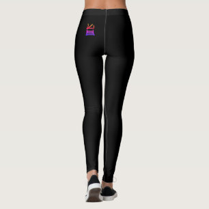 Kanji Delicious black leggings
