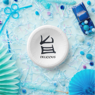 Kanji Delicious paper bowls Plate