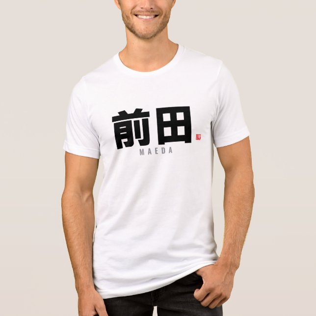 kanji family name - Maeda Tri-Blend Shirt (Front)