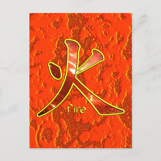 Kanji: Fire - Postcard (Front)