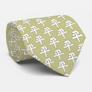 Kanji for Peace choose background colour Tie