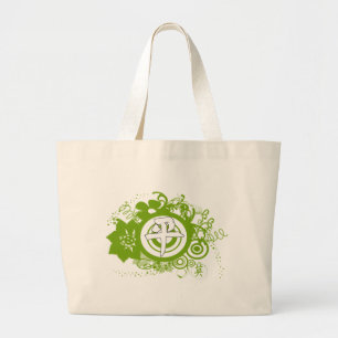 Kanji For Peace Large Tote Bag