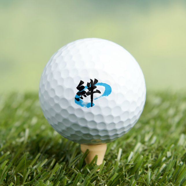 Kanji Kizuna/Bond Japanese Calligraphy Golf Balls (Insitu Tee)