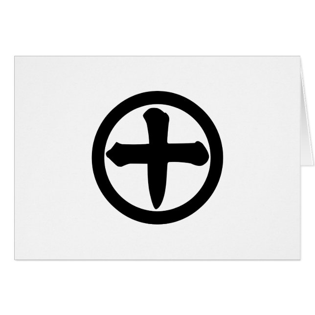 Kanji numeral ten in circle (Front Horizontal)