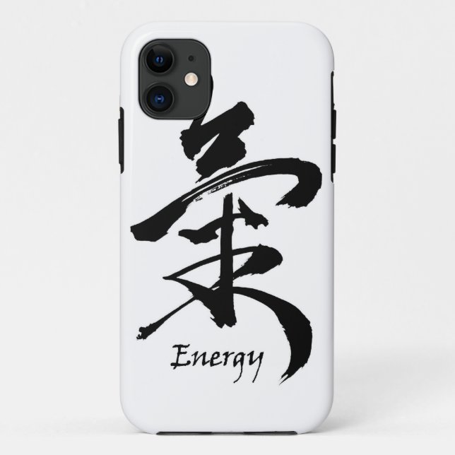 Kanji Symbol ENERGY  or CHI Asian Calligraphy Case-Mate iPhone Case (Back)