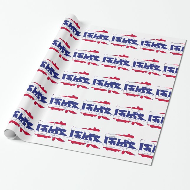 [Kanji] Thailand Wrapping Paper (Unrolled)