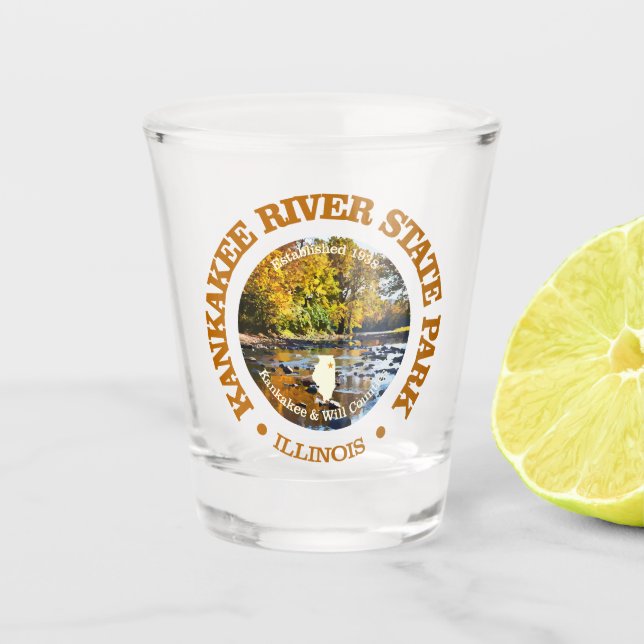 Kankakee River SP Shot Glass (Front)