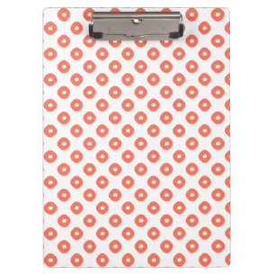 "Kanoko" Fawn Spot Pattern Salmon Pink Clipboard