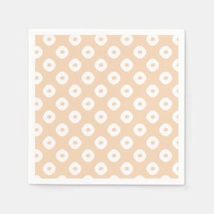 "Kanoko" Fawn Spot Pattern White Napkin