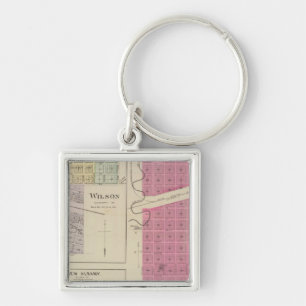 Kanopolis, Wilson, Guilford, New Albany, Kansas Keychain