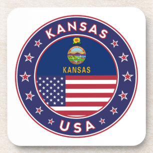 Kansa, Kansas sticker, bag, clock, phone case Coaster