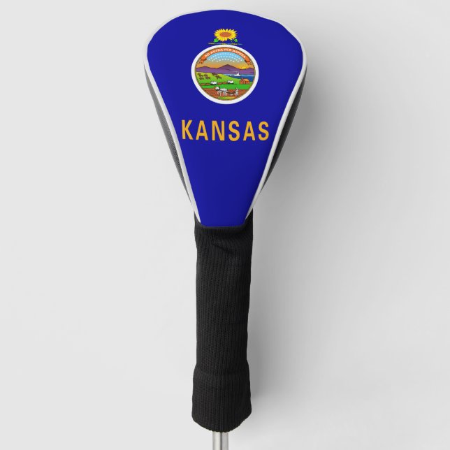 Kansan flag, American state flag Golf Head Cover (Front)