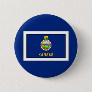 Kansas 2 Inch Round Button