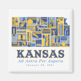 Kansas - Ad Astra Per Aspera - Magnet Carré