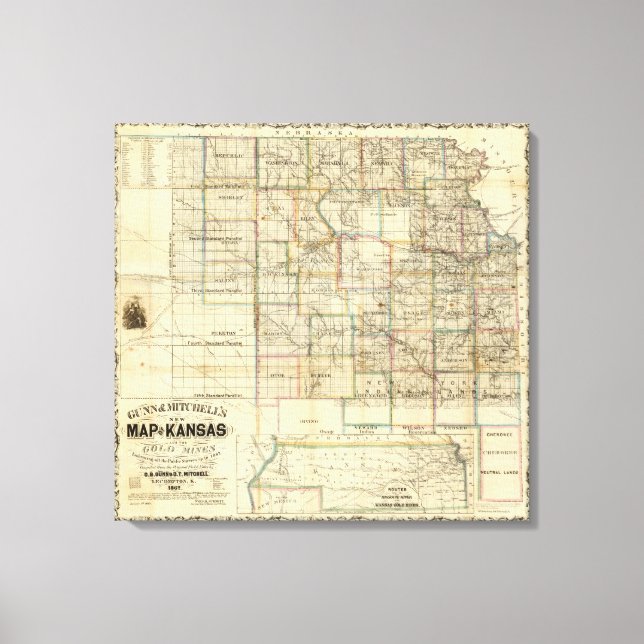 Kansas and The Gold Mines Canvas Print (Front)