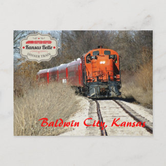 Kansas Belle - Engine 142 Postcard