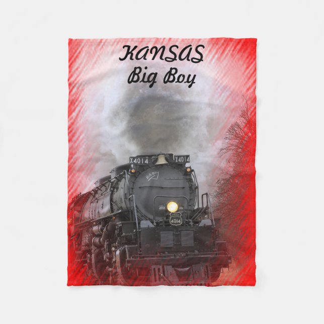 Kansas Big Boy Fleece Blanket (Front)