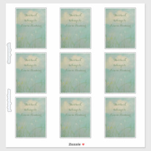 'Kansas' bookplate Sticker