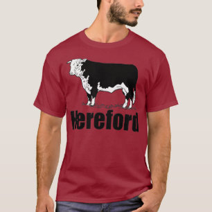 Kansas Cattle Farming Beef Herd Hereford Cow T-Shirt