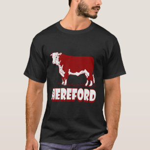 Kansas Cattle Farming Beef Herd Hereford Cow T-Shirt