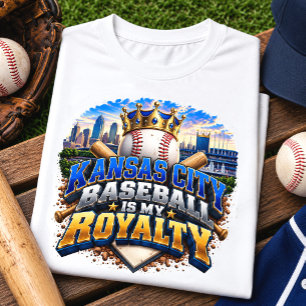 Kansas City Baseball Is My Royalty Fan Tri-Blend Shirt