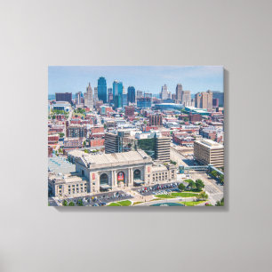 Kansas City Beautiful Skyline Canvas Print