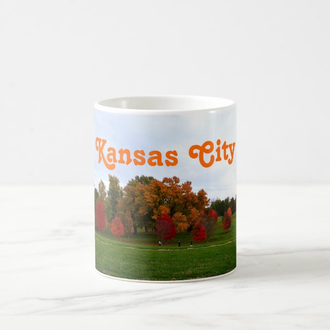 Kansas City Colourful Autumn Foliage Coffee Mug (Center)