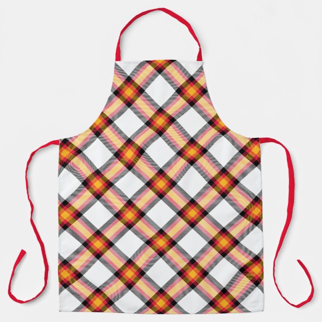 Kansas City Football Plaid Apron (Front)