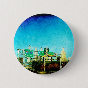 Kansas City Highway 2 Inch Round Button