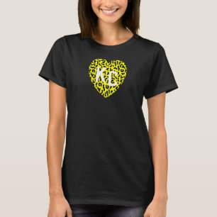 Kansas City Kc Heart Animal Style Retro Cheetah Lo T-Shirt