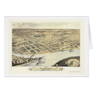 Kansas City, KS Panoramic Map - 1869