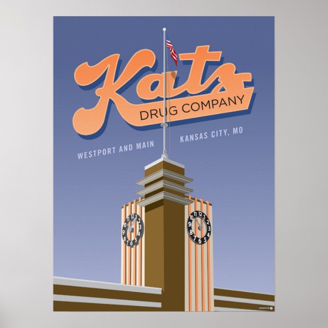 Kansas City Landmarks: Katz Drugs – 18 x 24 Poster (Front)