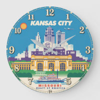 Kansas City Missouri Art Deco Travel Poster 