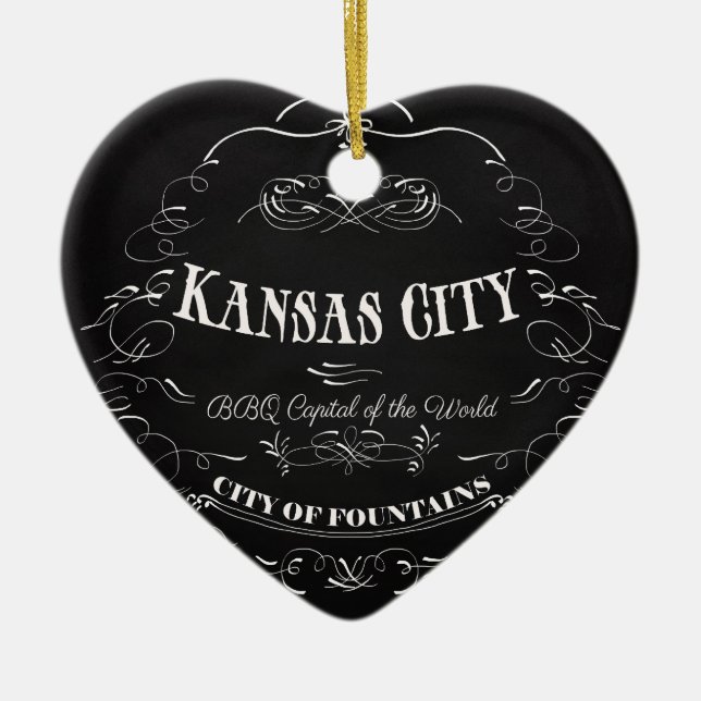 Kansas City Missouri - BBQ Capital of the World Ceramic Ornament (Front)
