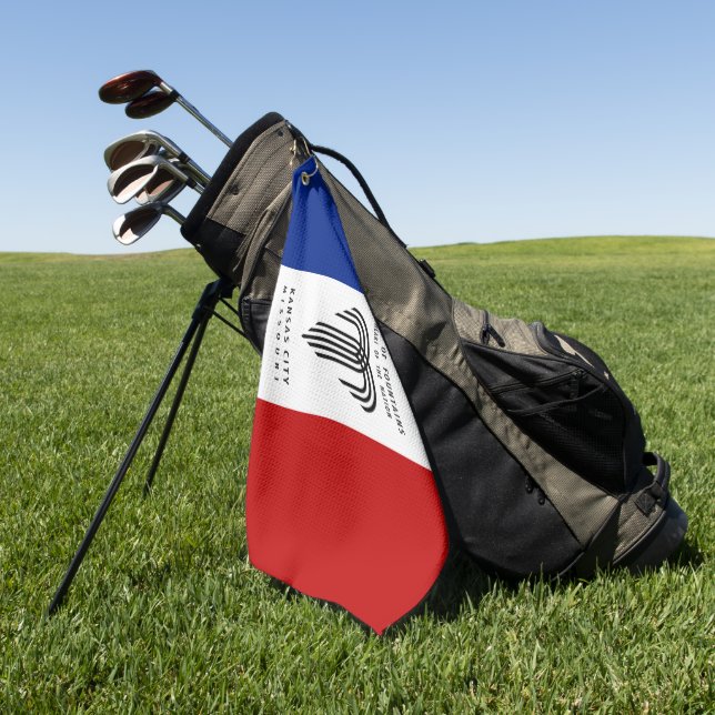 Kansas City (Missouri) city flag   Golf Towel (Green)