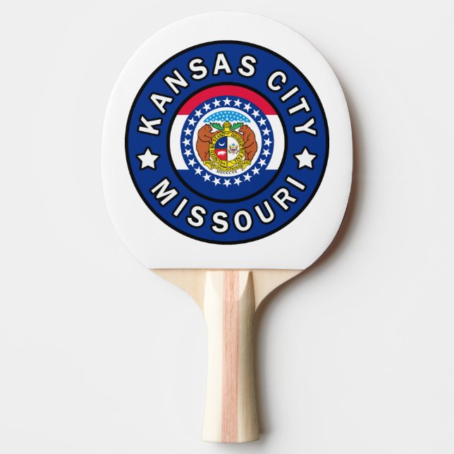 Kansas City Missouri Ping Pong Paddle (Front)