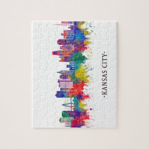 Kansas City Missouri Skyline Jigsaw Puzzle