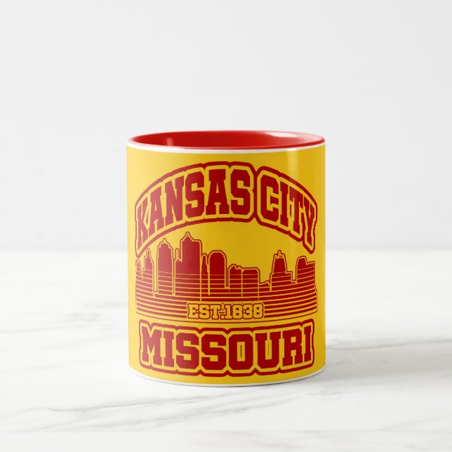 Kansas City,Missouri Two-Tone Coffee Mug (Center)