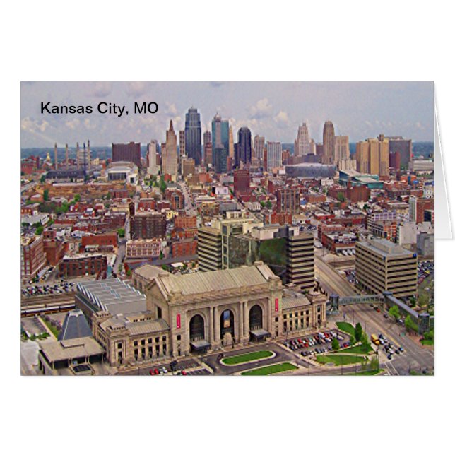 Kansas City, MO Skyline Memorial Liberty Area (Front Horizontal)