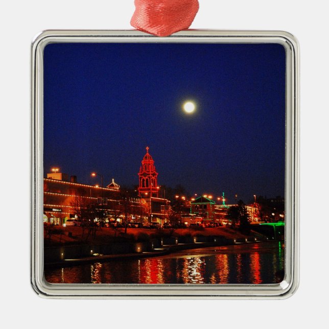 Kansas City Plaza Christmas Lights Ornament (Front)