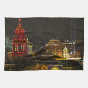 Kansas City Plaza Lights Kitchen Towel