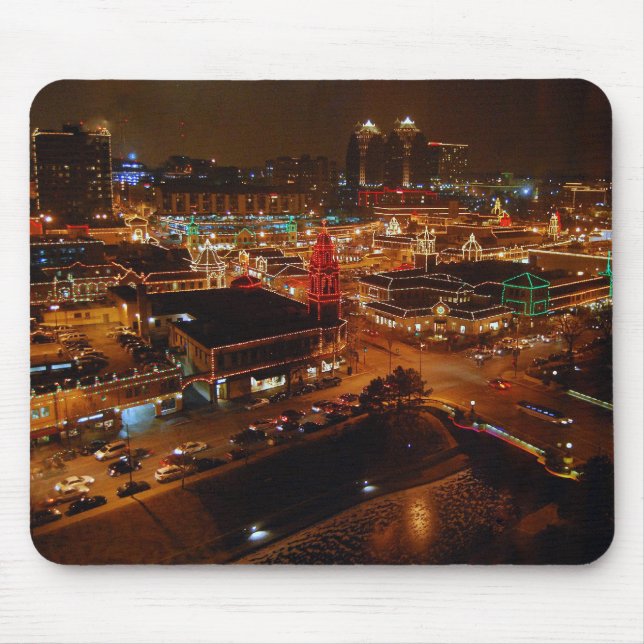 Kansas City Plaza Lights Mousepad (Front)