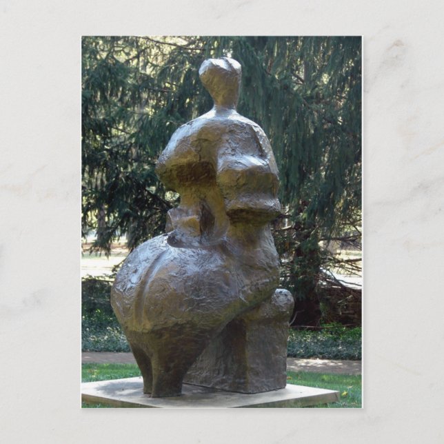 Kansas City Sculpture in the Park A Seated Woman Postcard (Front)