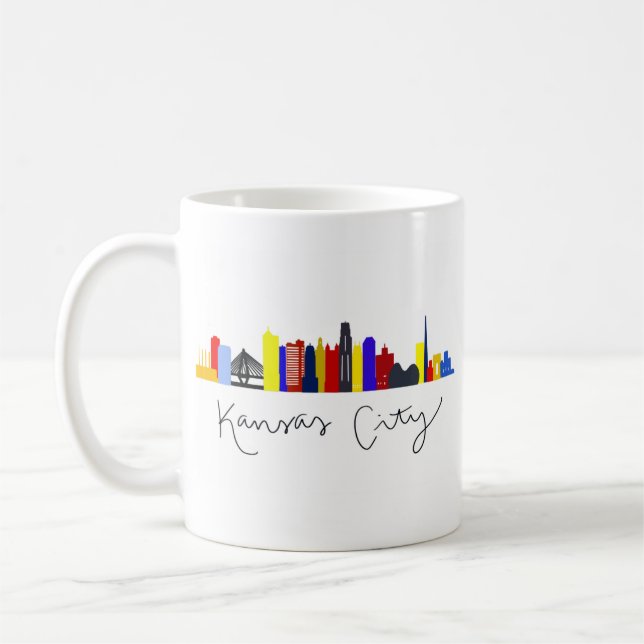 Kansas City Skyline Coffee Mug (Left)
