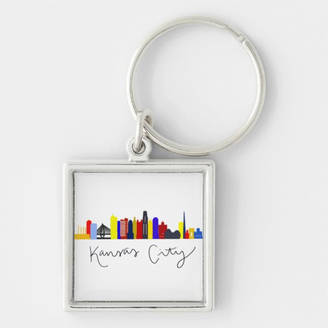 Kansas City Skyline Keychain (Front)