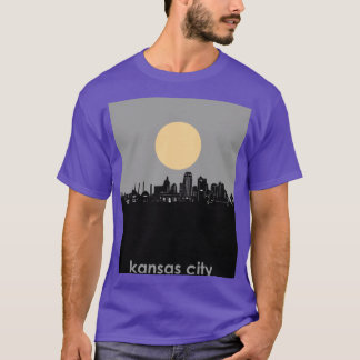 kansas city skyline minimal T-Shirt