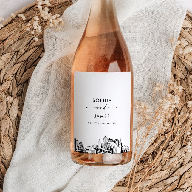 Kansas City Skyline Wine Label (Creator Uploaded)